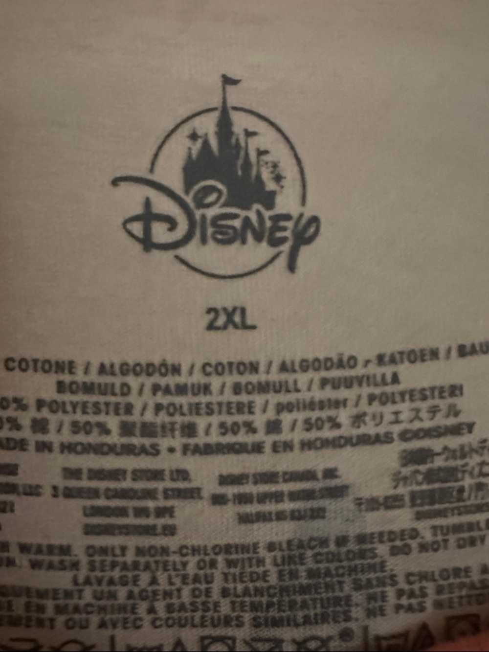 Disney Hakuna Matata Tours Short-Sleeve Graphic Tee in Cream with Coral Trim - Picture 3 of 3
